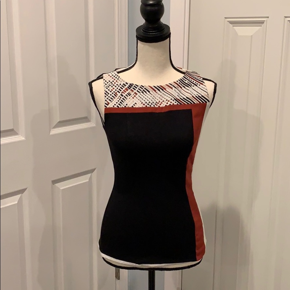 WHBM Color Block Top